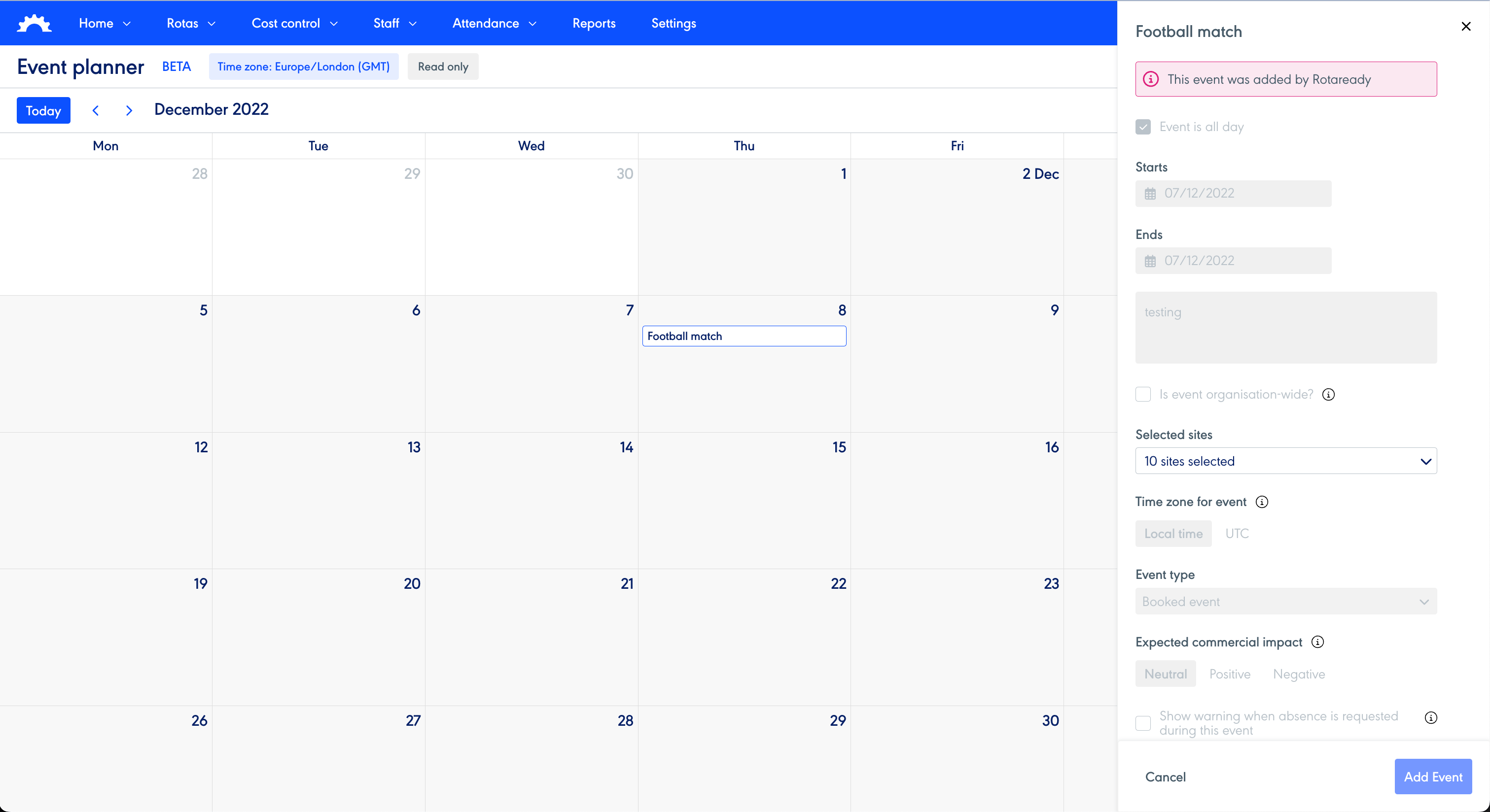 Rotaready Events
